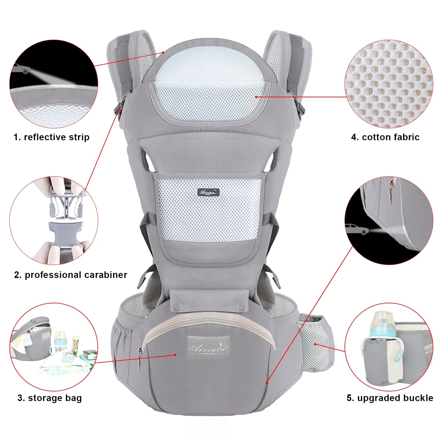 Ergonomic Baby Carrier Backpack - infant2eleven
