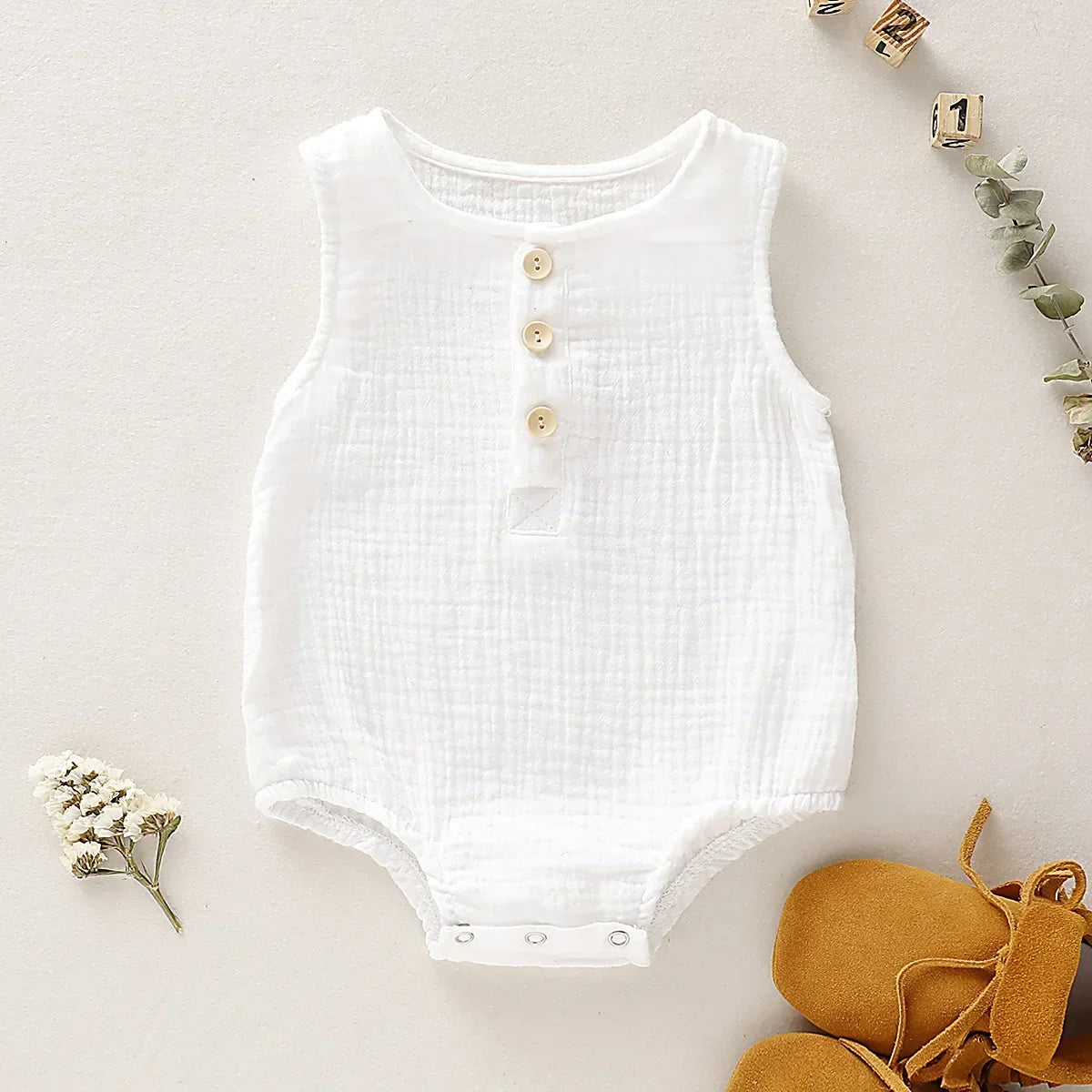 Summer Muslin Baby Romper - infant2eleven