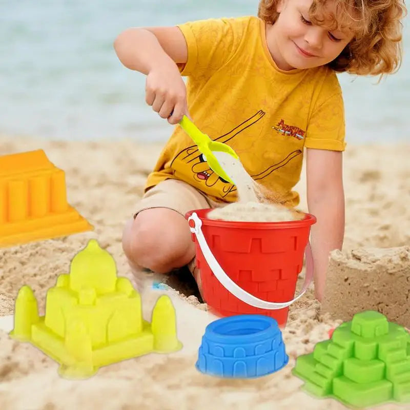 9PCS Outdoor Sand Beach Castle Bucket Set - infant2eleven
