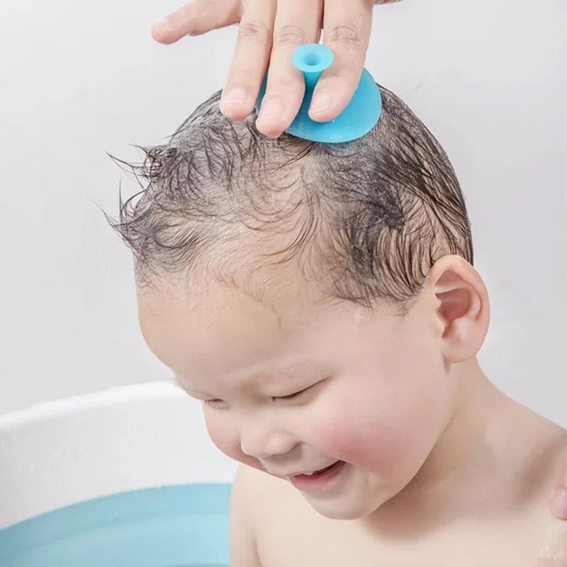 Soft Silicone Baby Shampoo Brush - infant2eleven