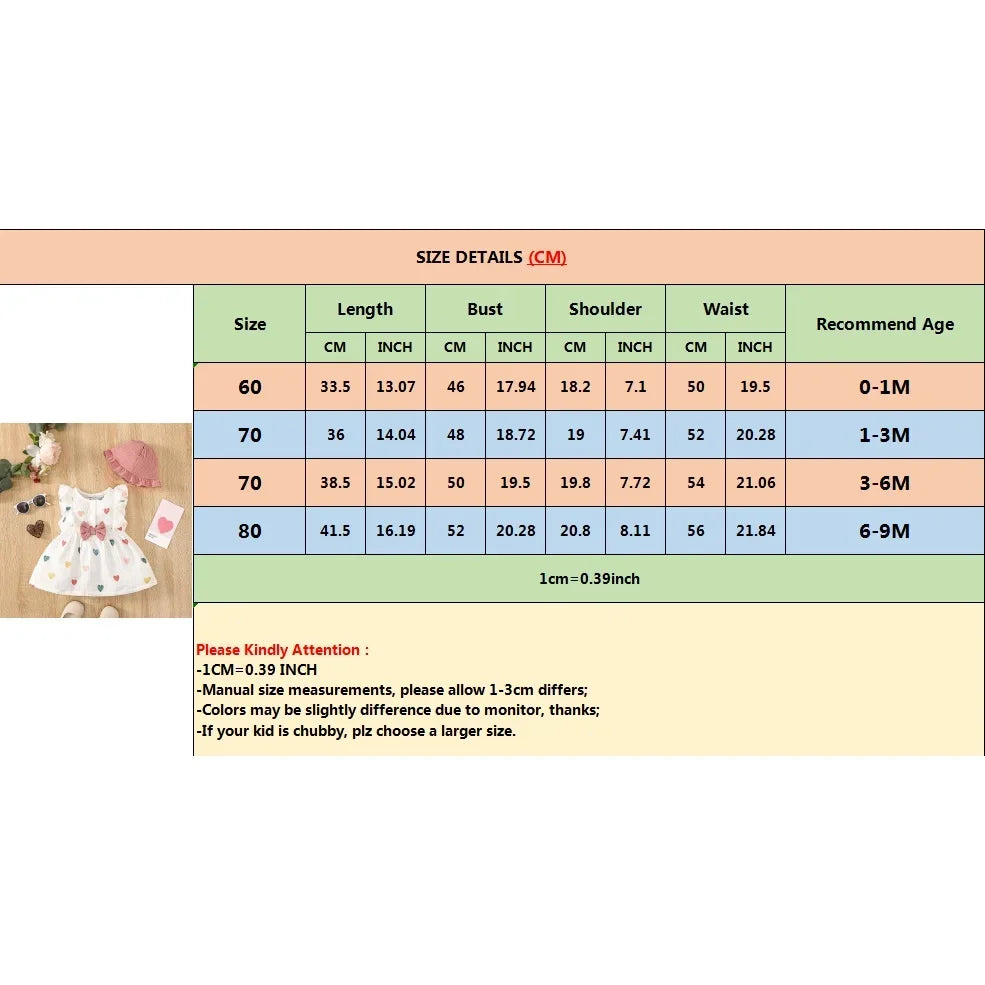 Newborn Love Print Dress Set with Hat - infant2eleven