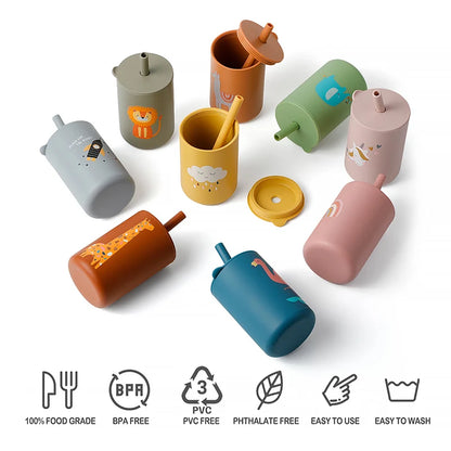 Silicone Baby Straw Cup - infant2eleven