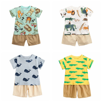 Summer Cartoon Boys T-Shirt Set - infant2eleven