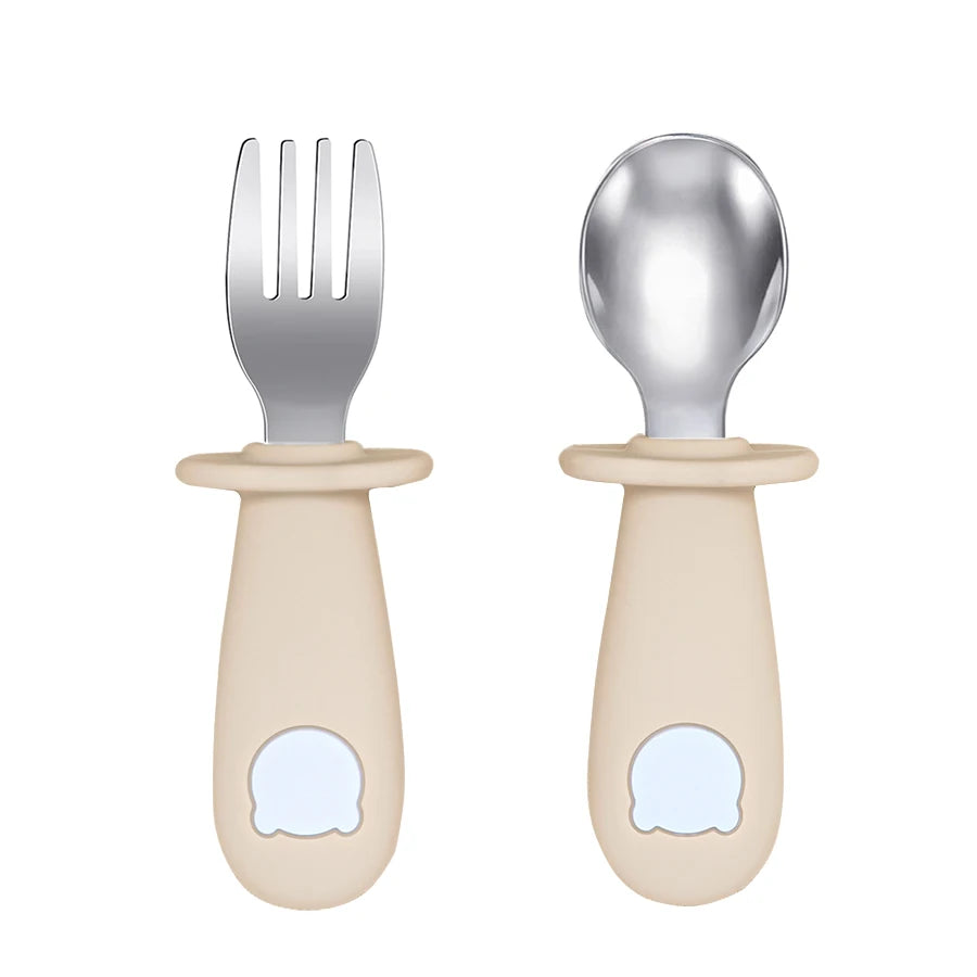 Cute Bear Baby Spoon Fork Set - infant2eleven