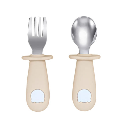 Cute Bear Baby Spoon Fork Set - infant2eleven