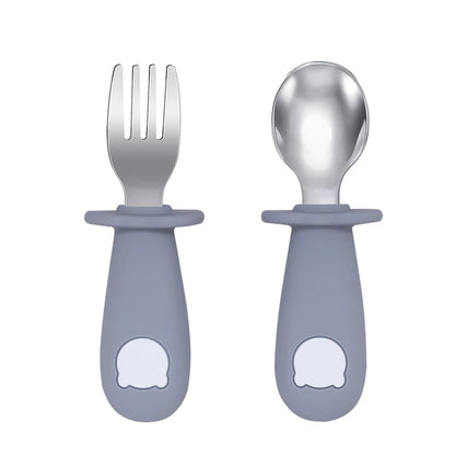 Cute Bear Baby Spoon Fork Set - infant2eleven