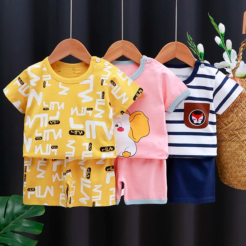 Summer Cartoon T-Shirt Set - infant2eleven