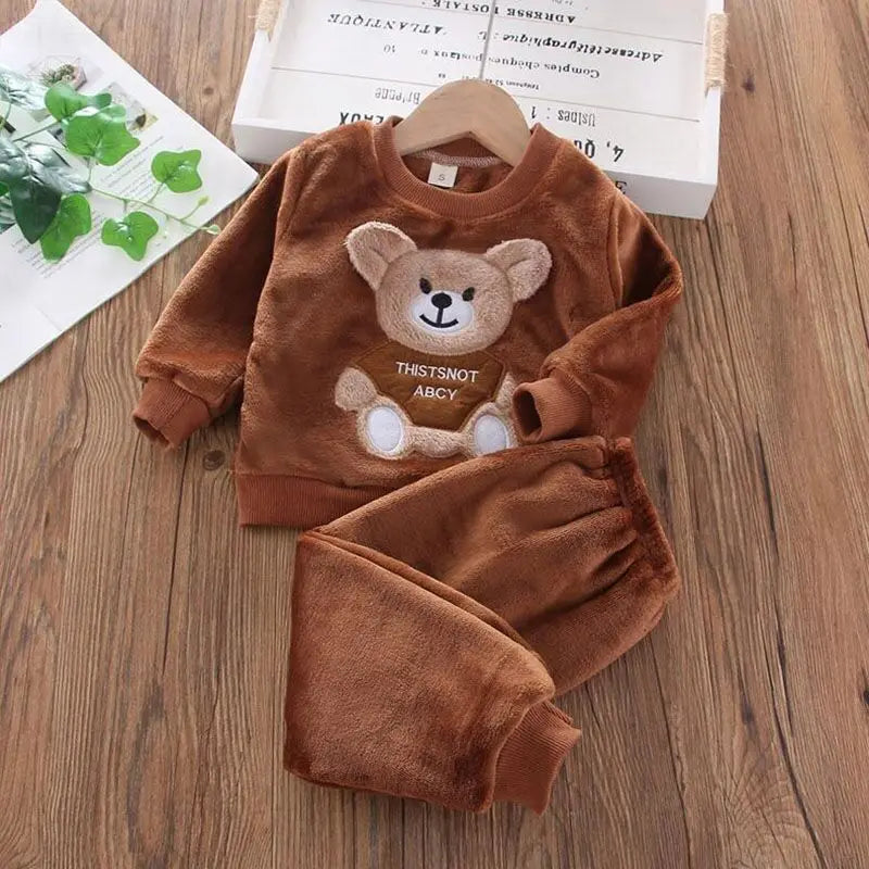 Kids Warm Fleece 3PCS Outfit ( With Characters ) - infant2eleven