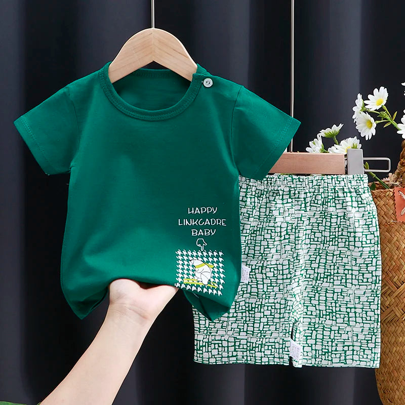 Summer Cartoon T-Shirt Set - infant2eleven