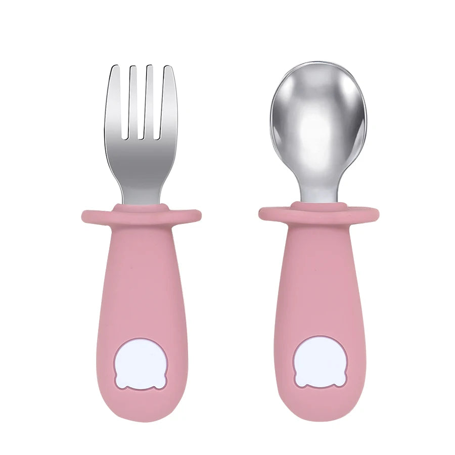 Cute Bear Baby Spoon Fork Set - infant2eleven