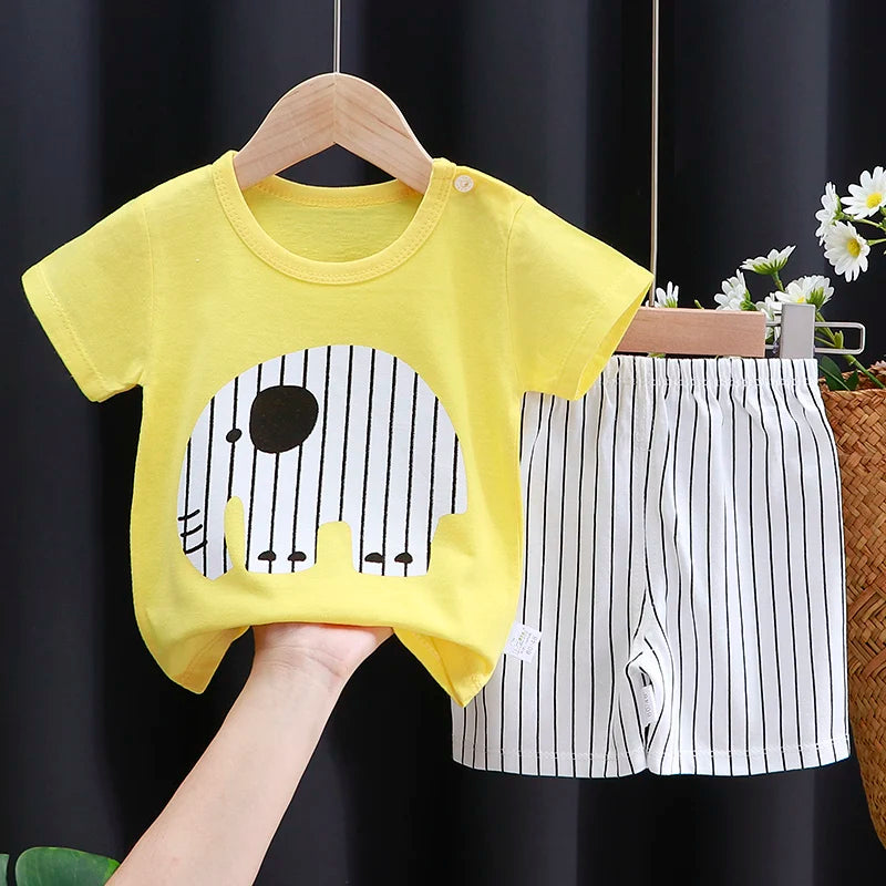 Summer Cartoon T-Shirt Set - infant2eleven