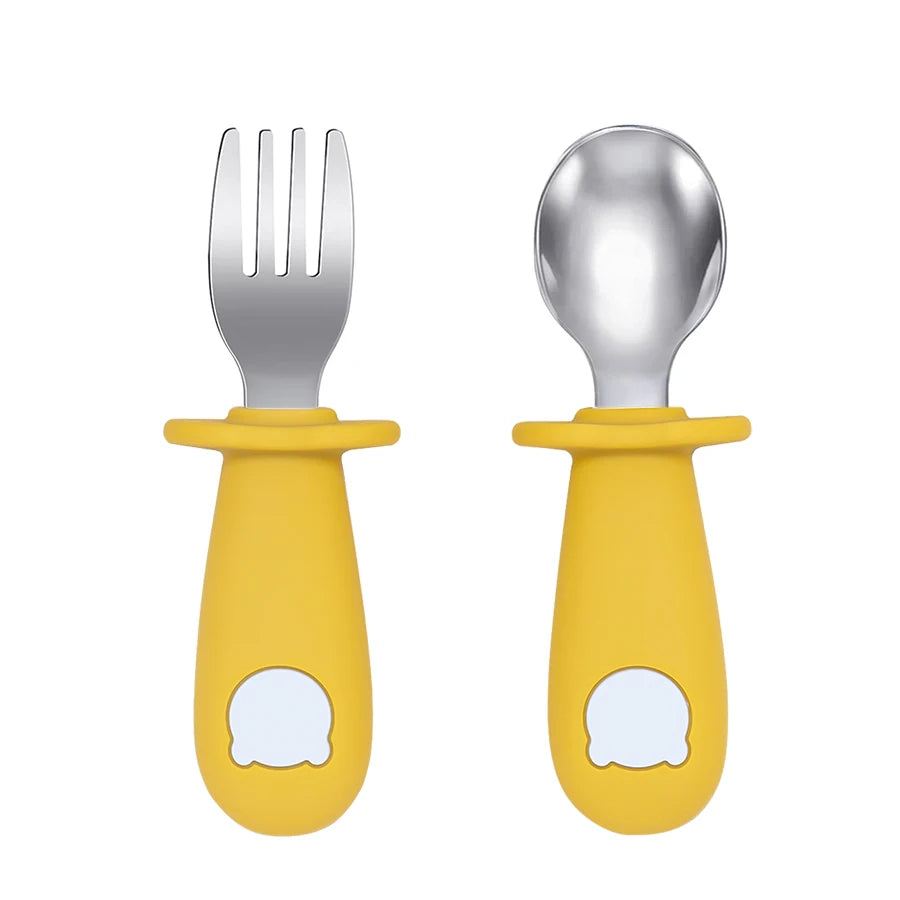 Cute Bear Baby Spoon Fork Set - infant2eleven