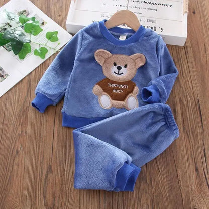 Kids Warm Fleece 3PCS Outfit ( With Characters ) - infant2eleven