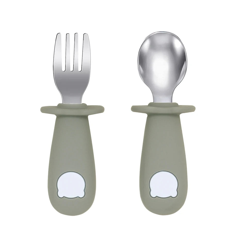 Cute Bear Baby Spoon Fork Set - infant2eleven