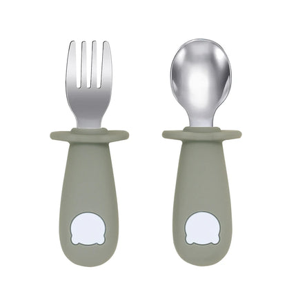 Cute Bear Baby Spoon Fork Set - infant2eleven