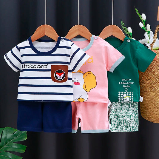 Summer Cartoon T-Shirt Set - infant2eleven