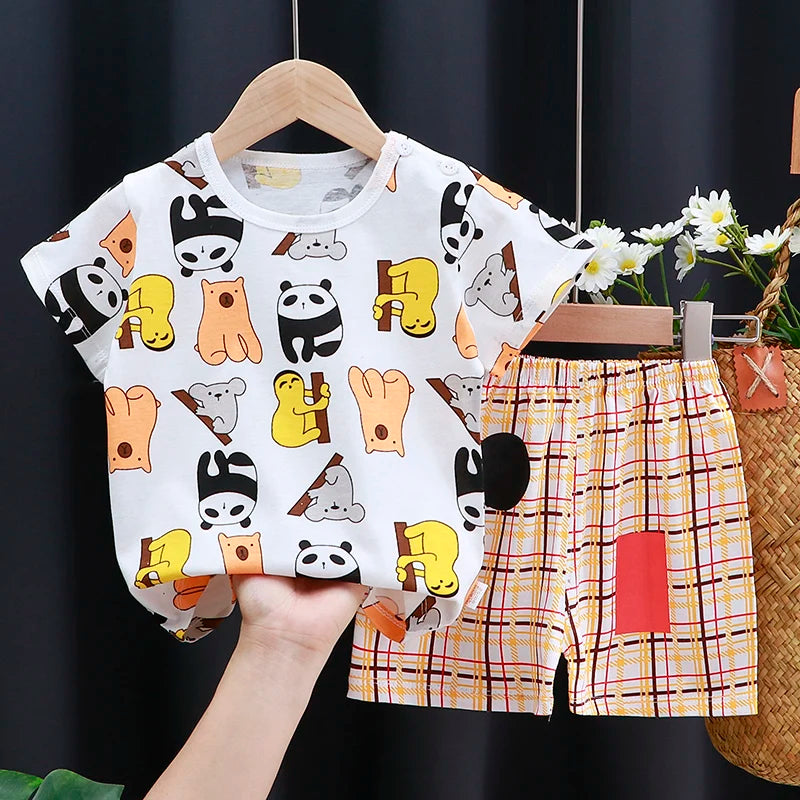 Summer Cartoon T-Shirt Set - infant2eleven
