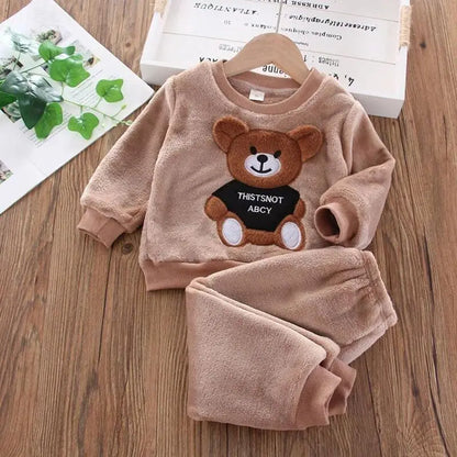 Kids Warm Fleece 3PCS Outfit ( With Characters ) - infant2eleven
