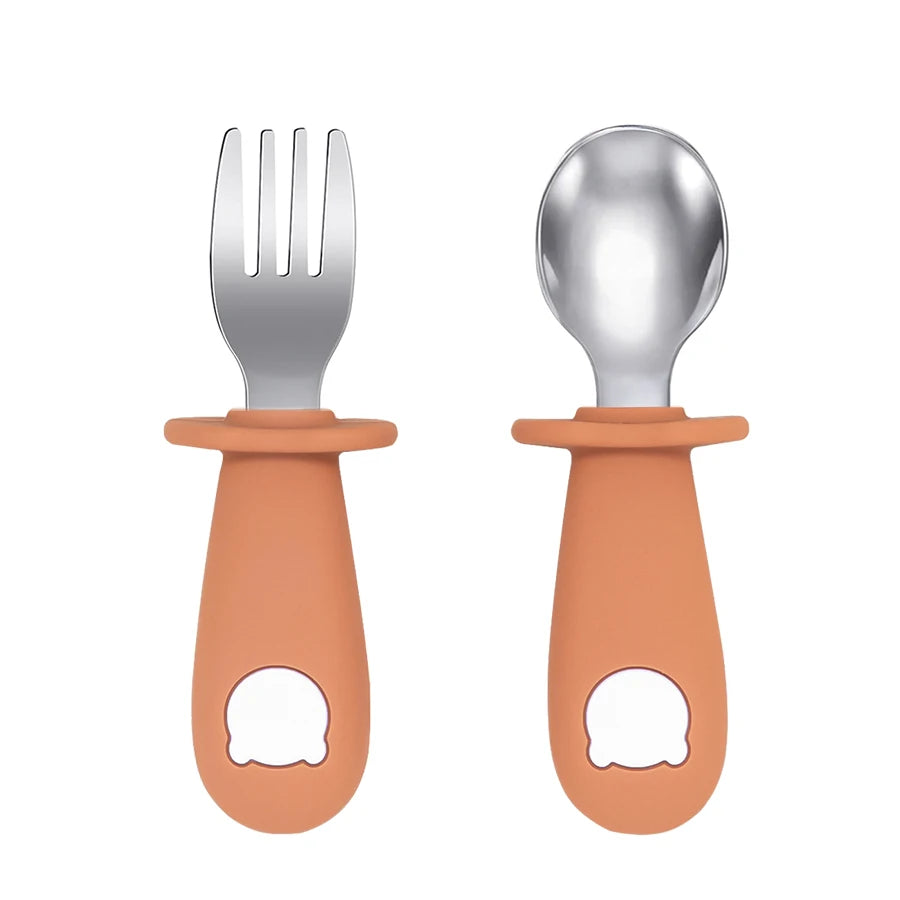 Cute Bear Baby Spoon Fork Set - infant2eleven