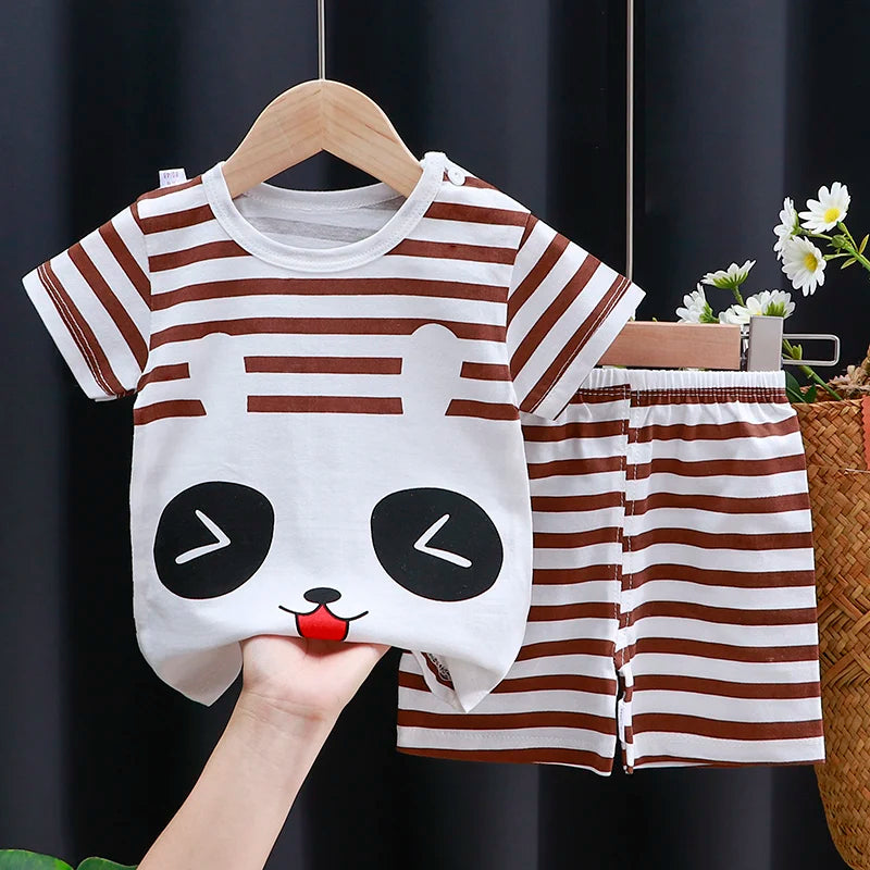 Summer Cartoon T-Shirt Set - infant2eleven