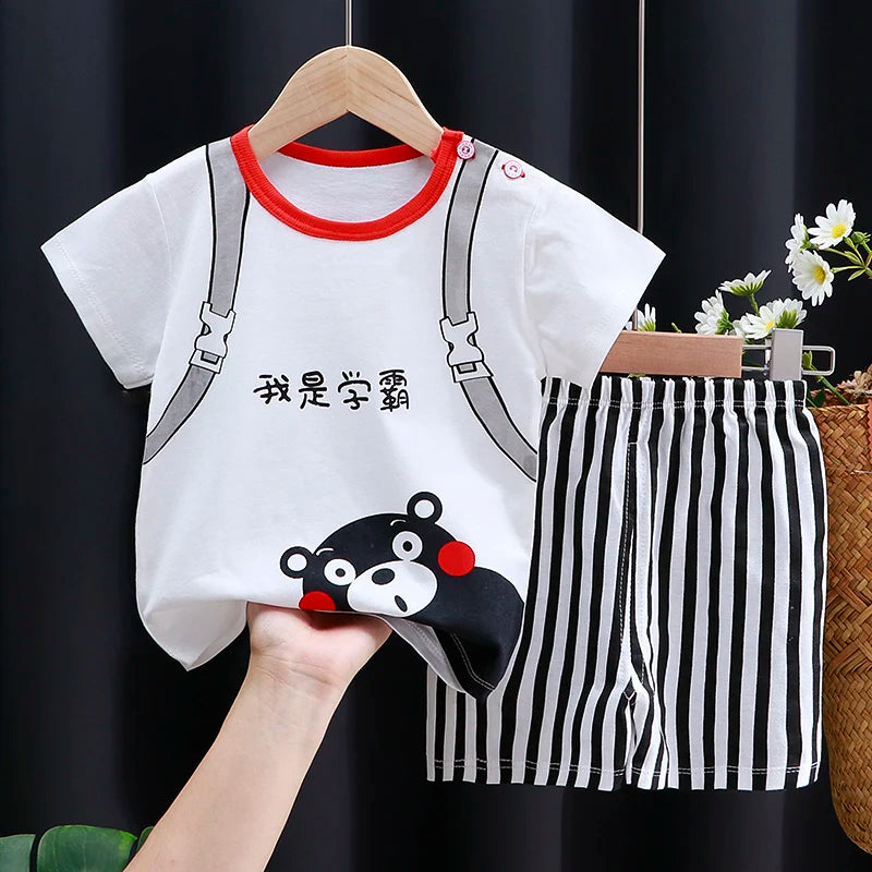 Summer Cartoon T-Shirt Set - infant2eleven