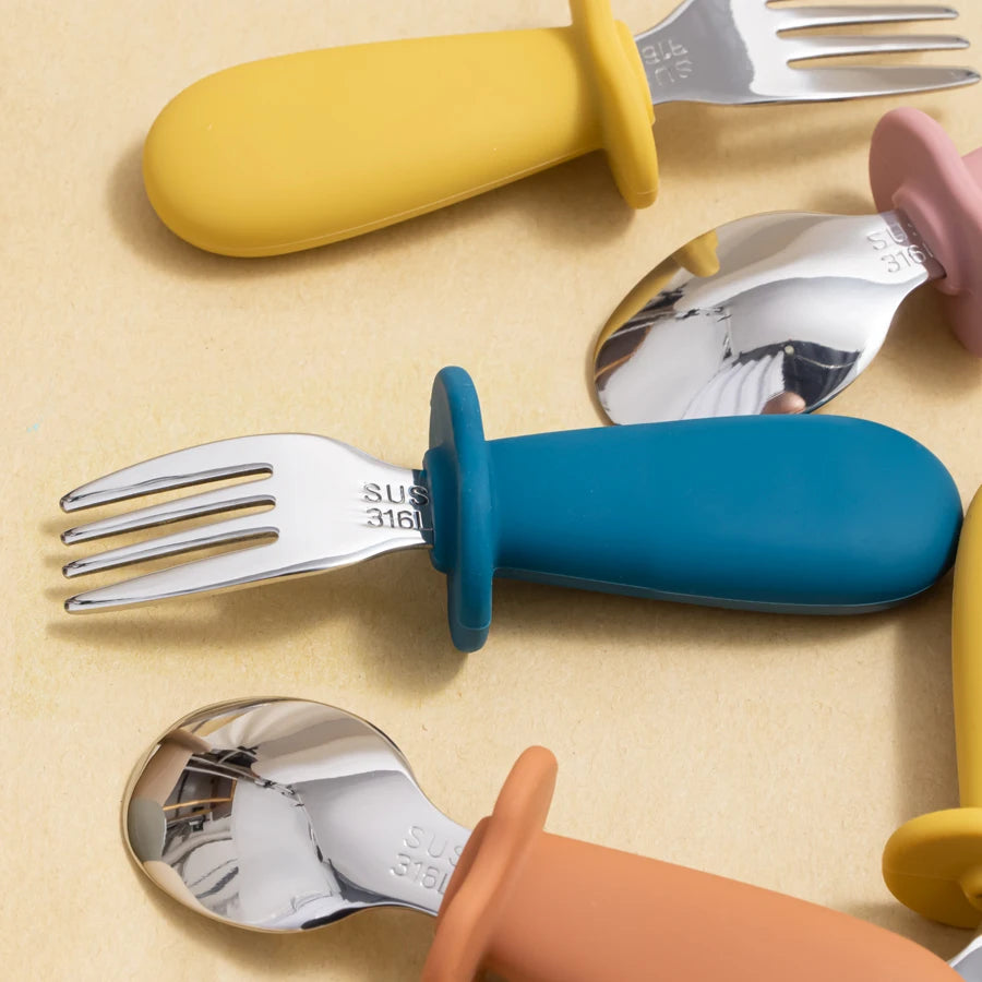 Cute Bear Baby Spoon Fork Set - infant2eleven