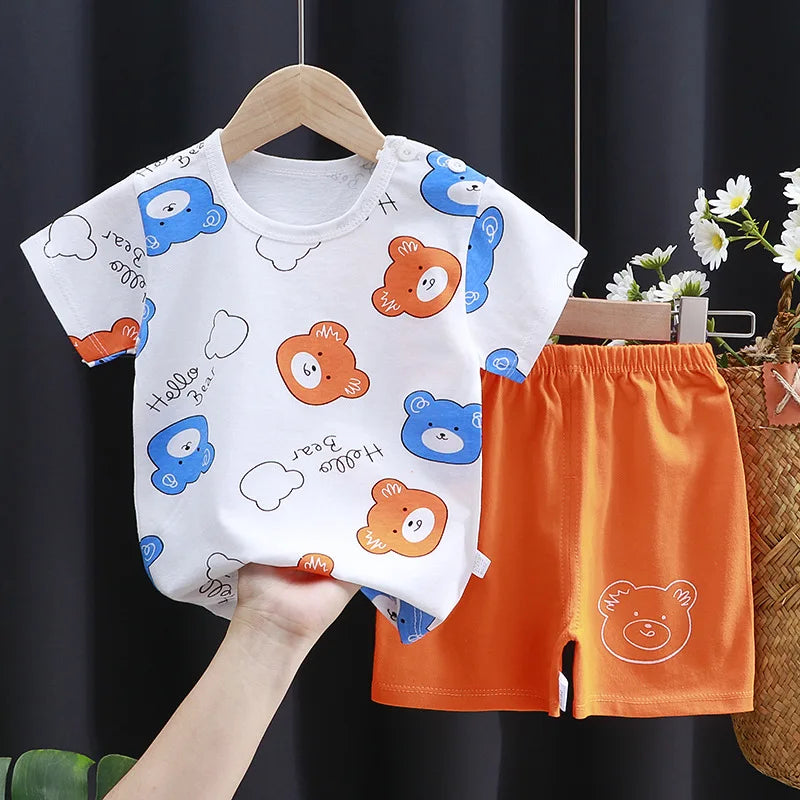 Summer Cartoon T-Shirt Set - infant2eleven