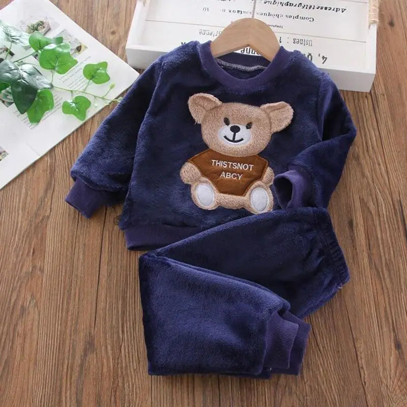 Kids Warm Fleece 3PCS Outfit ( With Characters ) - infant2eleven