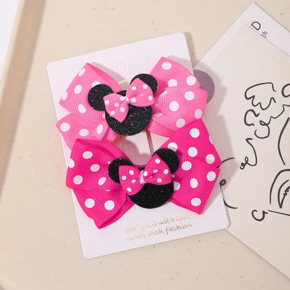 Polka Dot Bow Hair Clips - infant2eleven