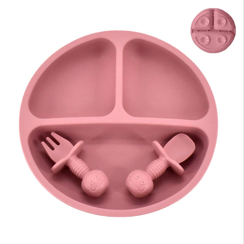 Cute Silicone Baby Plate Set - infant2eleven