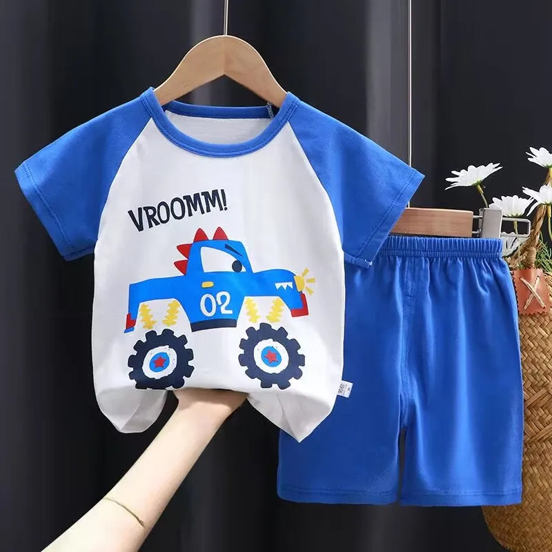 Summer Cartoon T-Shirt Set - infant2eleven