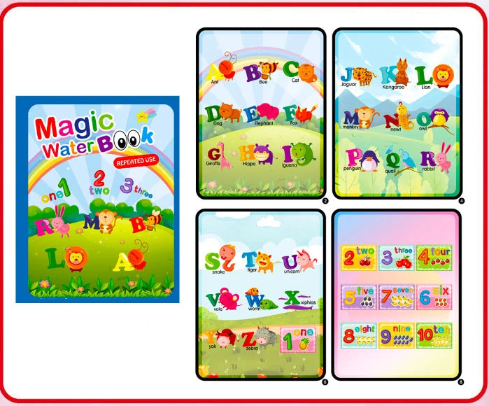 NEW Kids Magic Water Drawing Coloring Books - infant2eleven