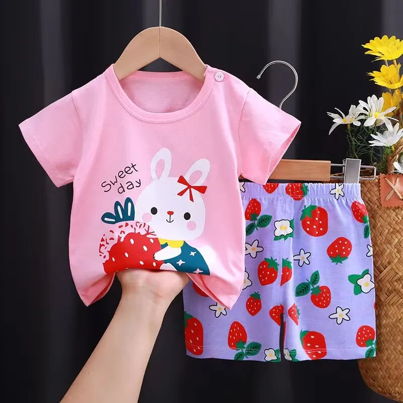 Summer Cartoon T-Shirt Set - infant2eleven
