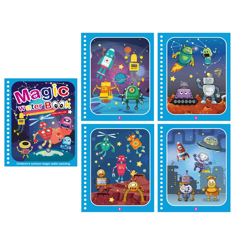 NEW Kids Magic Water Drawing Coloring Books - infant2eleven