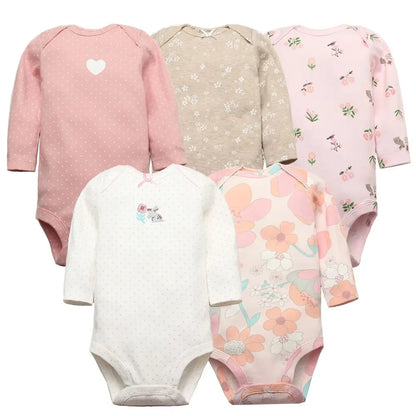 100% Cotton Newborn Cartoon Jumpsuits (5 Piece ) - infant2eleven