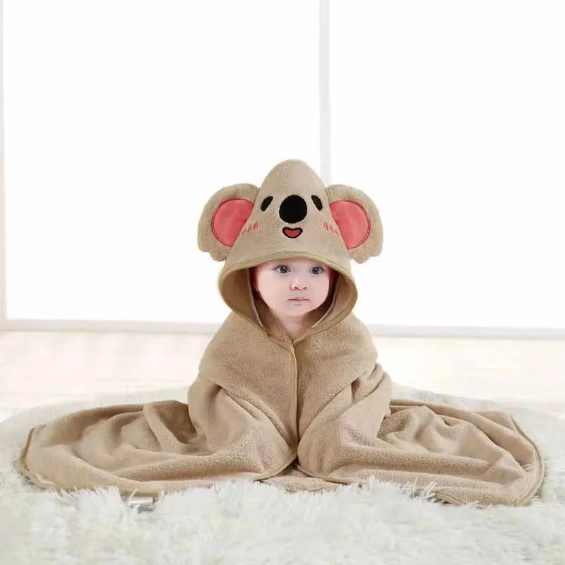 Cartoon Hooded Baby Bath Towel - infant2eleven