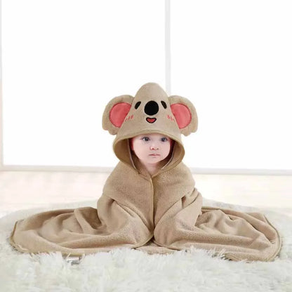 Cartoon Hooded Baby Bath Towel - infant2eleven
