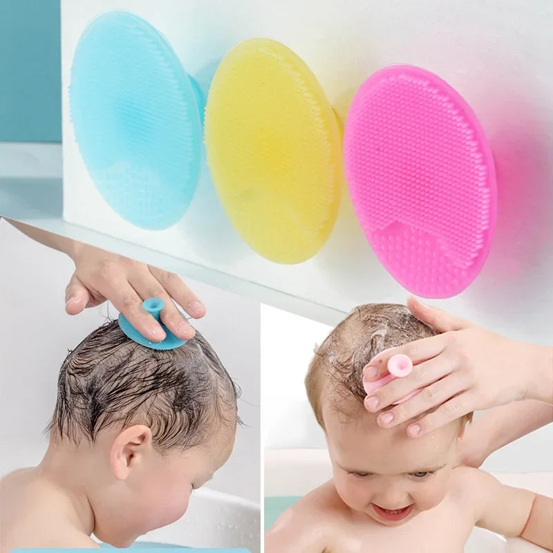 Soft Silicone Baby Shampoo Brush - infant2eleven