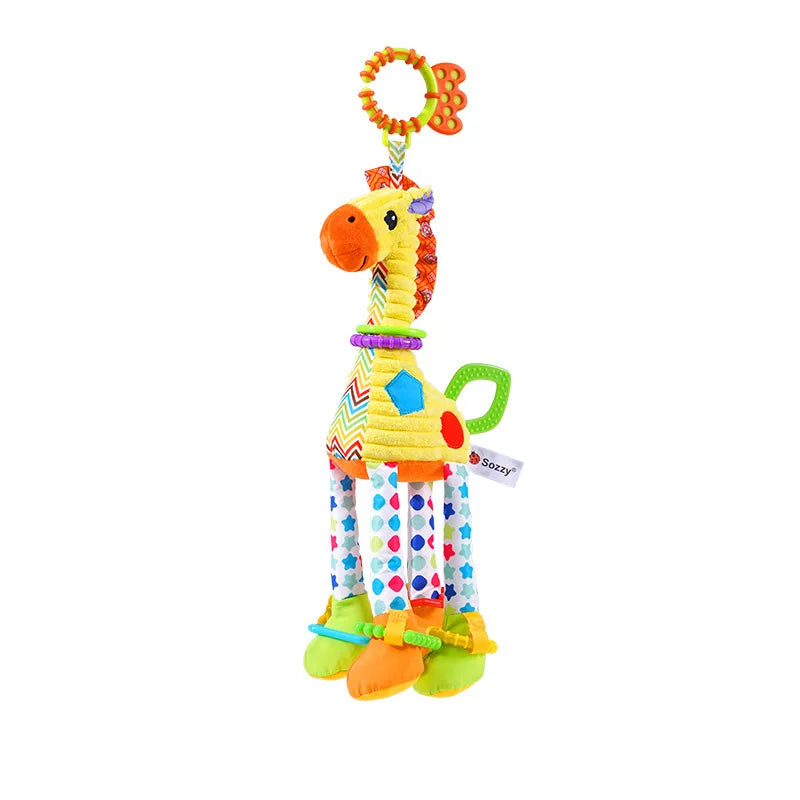 Soft Animal Handbell Toys WIth Teether - infant2eleven