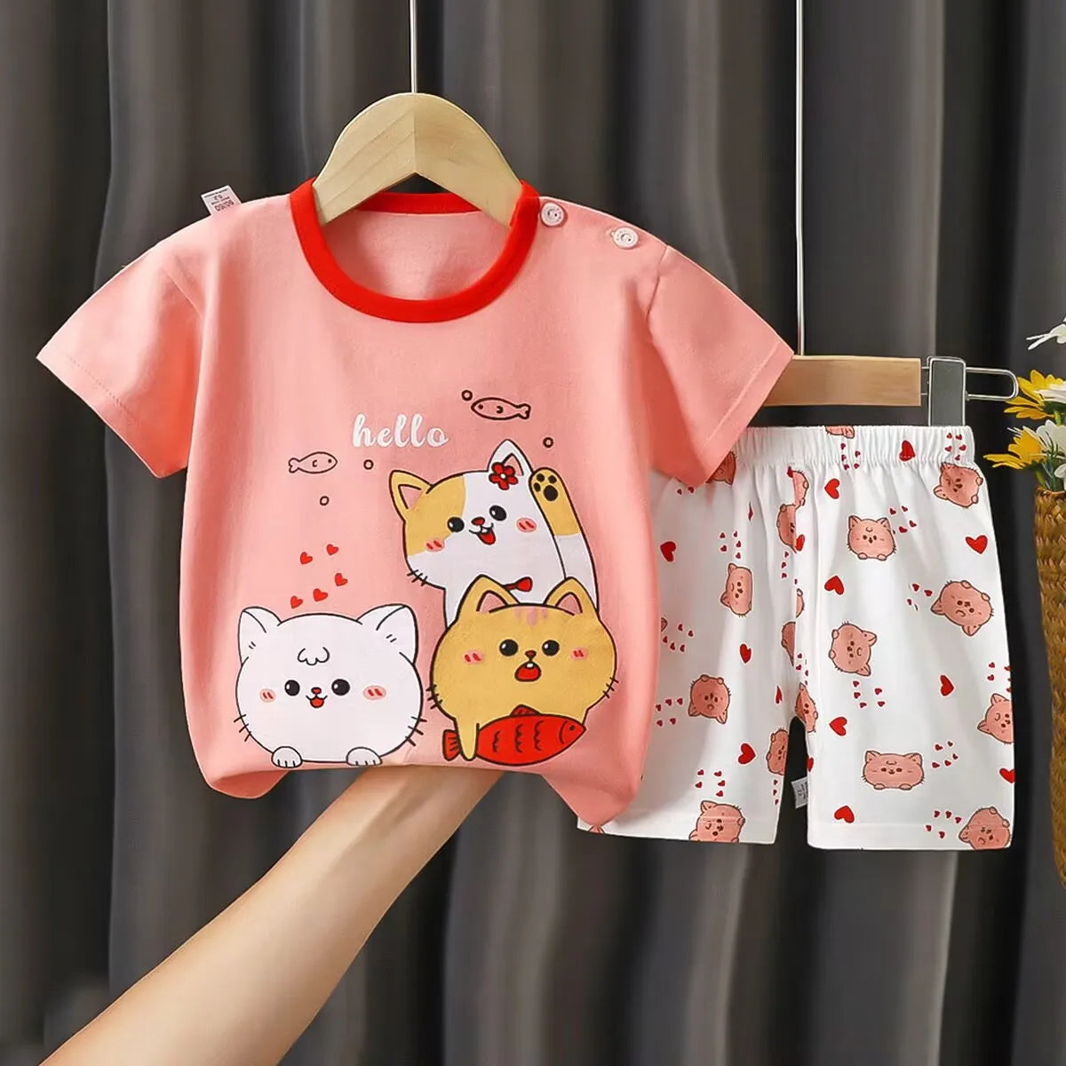 Summer Cartoon T-Shirt Set - infant2eleven
