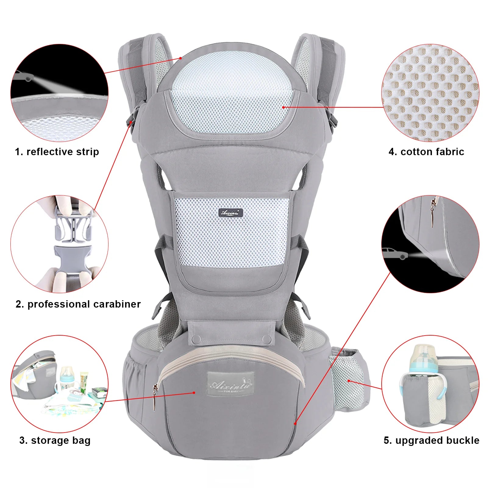Ergonomic Baby Carrier Backpack - infant2eleven