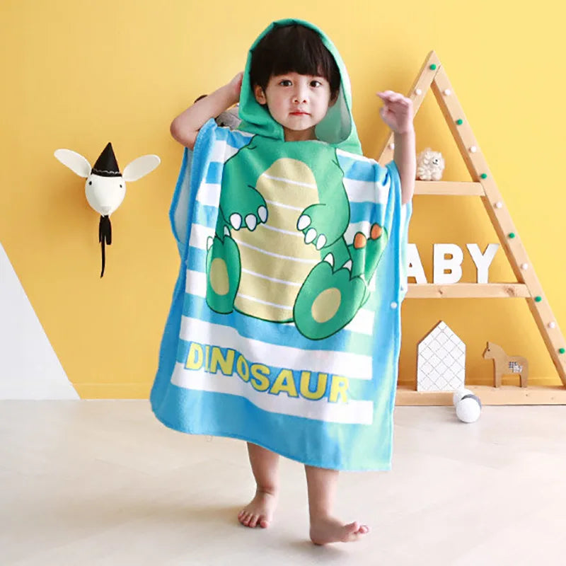 Cartoon Hooded Baby Bath Towel - infant2eleven