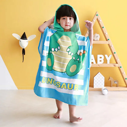 Cartoon Hooded Baby Bath Towel - infant2eleven