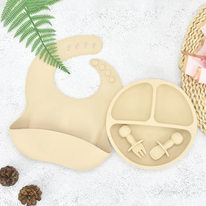 Cute Silicone Baby Plate Set - infant2eleven