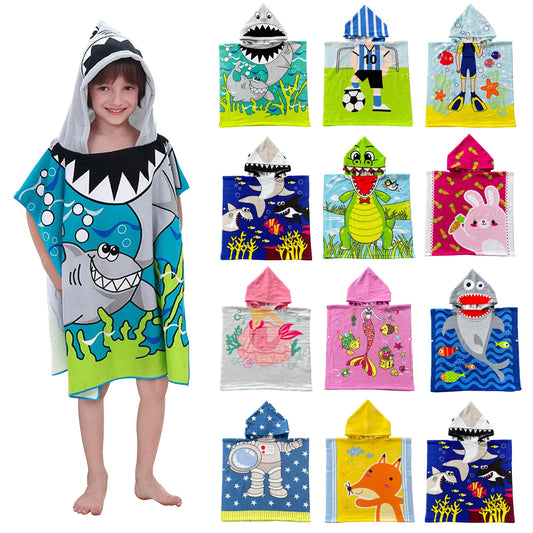 Cartoon Hooded Baby Bath Towel - infant2eleven
