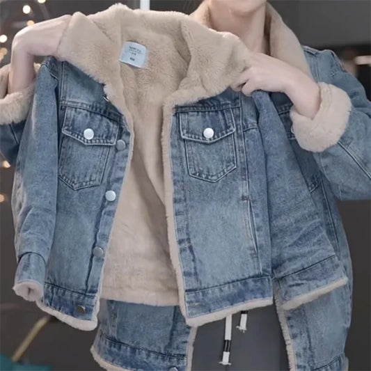 Children Warm Padded Denim Jacket - infant2eleven