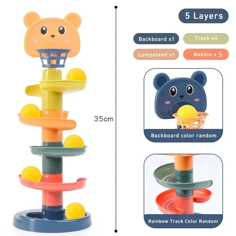 Baby Rolling Ball Track Tower - infant2eleven