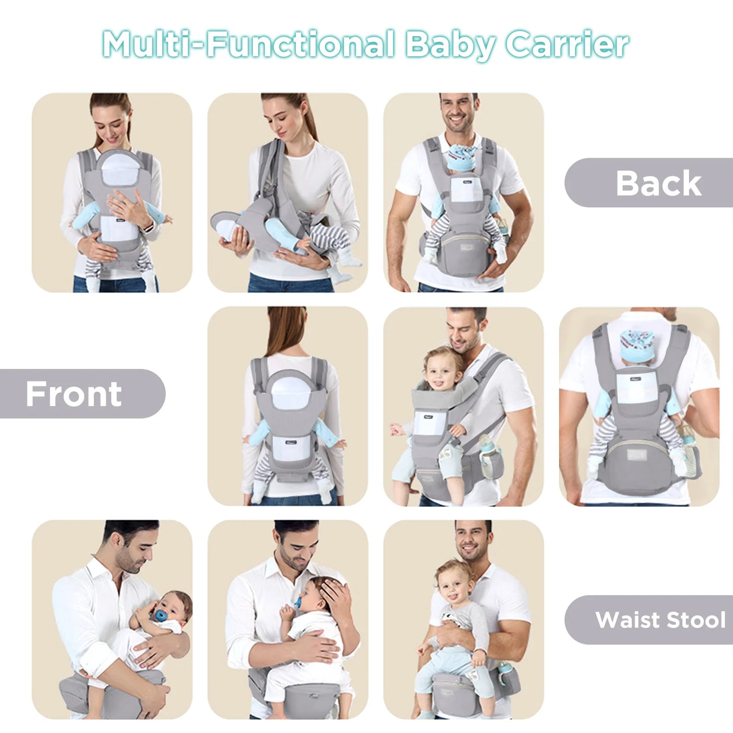 Ergonomic Baby Carrier Backpack - infant2eleven