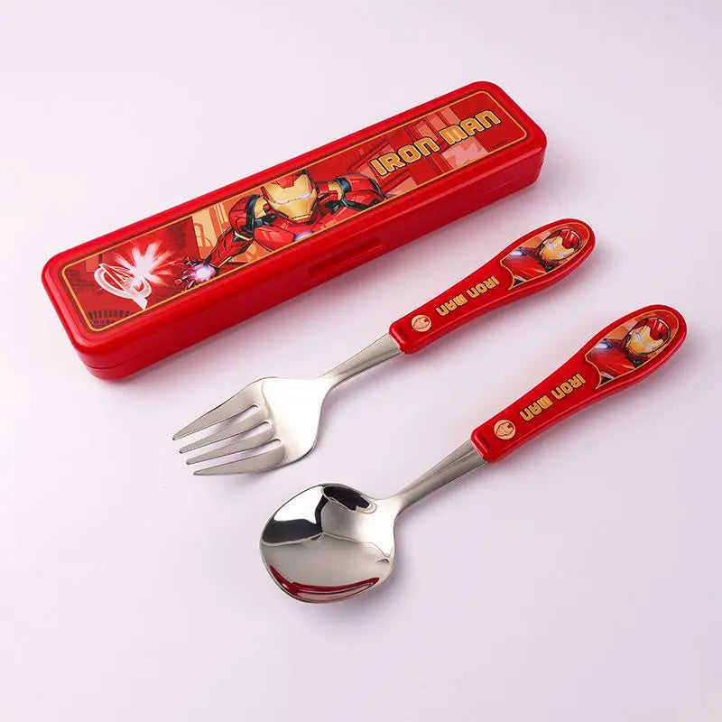 Marvel Children's Stainless Steel Spoon & Fork Cutlery Set - infant2eleven