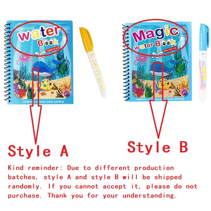 NEW Kids Magic Water Drawing Coloring Books - infant2eleven